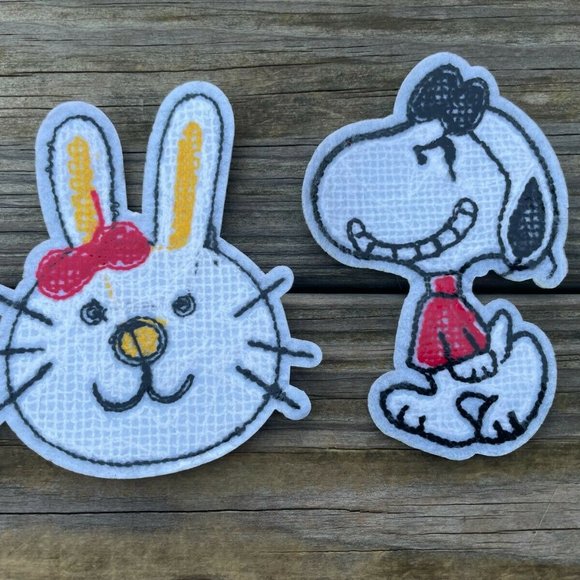 Iron On Patches Fuzzy Applique Patches for Craft Clothes Lot of 2 - Picture 9 of 11